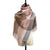 Women's Retro Color Block Imitation Cashmere Tassel Scarf