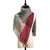 Women's Retro Color Block Imitation Cashmere Tassel Scarf