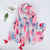 Women's Retro Color Block Polyester Printing Scarf