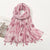 Women's Retro Color Block Polyester Printing Scarf