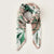 Women's Retro Color Block Satin Silk Scarves