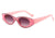 Women's Retro Geometric Ac Oval Frame Sunglasses