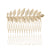 Women's Retro Leaf Metal Plating Insert Comb