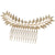 Women's Retro Leaf Metal Plating Insert Comb