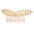 Women's Retro Leaf Metal Plating Insert Comb