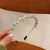 Women's Retro Leaf Round Flower Metal Inlay Rhinestones Pearl Hair Band