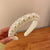 Women's Retro Leaf Round Flower Metal Inlay Rhinestones Pearl Hair Band