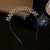 Women's Retro Leaf Round Flower Metal Inlay Rhinestones Pearl Hair Band