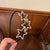 Women's Retro Leaf Round Flower Metal Inlay Rhinestones Pearl Hair Band