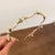 Women's Retro Leaf Round Flower Metal Inlay Rhinestones Pearl Hair Band