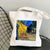 Women's Retro Oil Painting Shopping Bags