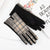 Women's Retro Plaid Woolen Polyester Gloves