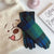 Women's Retro Plaid Woolen Polyester Gloves