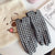 Women's Retro Plaid Woolen Polyester Gloves