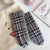 Women's Retro Plaid Woolen Polyester Gloves