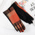 Women's Retro Plaid Woolen Polyester Gloves