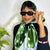 Women's Retro Printing Satin Printing Scarves & Gloves