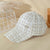 Women's Retro Simple Style Plaid Heart Shape Rhinestone Pearl Curved Eaves Ivy Cap