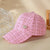 Women's Retro Minimalist Plaid Heart Shape Rhinestone Pearl Curved Eaves Ivy Cap