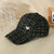 Women's Retro Simple Style Plaid Heart Shape Rhinestone Pearl Curved Eaves Ivy Cap