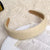 Women's Retro Simple Style Solid Color Cotton And Linen Hair Band