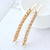 Women's Retro Simple Style Solid Color Metal Inlay Pearl Hair Clip