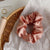 Women's Retro Simple Style Solid Color Satin Rib-Knit Hair Tie