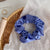 Women's Retro Simple Style Solid Color Satin Rib-Knit Hair Tie