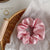 Women's Retro Simple Style Solid Color Satin Rib-Knit Hair Tie