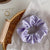 Women's Retro Simple Style Solid Color Satin Rib-Knit Hair Tie