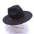 Women's Retro Solid Color Big Eaves Floppy Hat