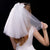 Women's Retro Solid Color Bow Knot Gauze Birdcage Veils