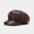 Women's Retro Solid Color Curved Eaves Ivy Cap