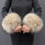 Women's Retro Solid Color Imitation Fur Gloves 1 Pair