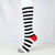 Women's Retro Stripe Polka Dots Heart Shape Nylon Over The Knee Socks A Pair