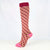 Women's Retro Stripe Polka Dots Heart Shape Nylon Over The Knee Socks A Pair