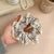 Women's Retro Sweet Flower Cloth Rubber Band Printing Lace Hair Tie