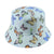 Women's Retro Sweet Pastoral Butterfly Printing Wide Eaves Bucket Hat