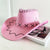 Women's Retro Vacation Solid Color Wide Eaves Cowboy Hat