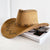 Women's Retro Vacation Solid Color Wide Eaves Cowboy Hat