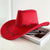 Women's Retro Vacation Solid Color Wide Eaves Cowboy Hat