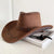 Women's Retro Vacation Solid Color Wide Eaves Cowboy Hat