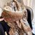 Women's Romantic Sweet Star Imitation Cashmere Printing Braid Scarf