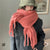 Women's Scarf Winter Solid Color Mohair Thickened New High-grade White  Lazy Shawl Scarf Warm Fashion