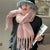 Women's Scarf Winter Solid Color Mohair Thickened New High-grade White  Lazy Shawl Scarf Warm Fashion