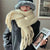 Women's Scarf Winter Solid Color Mohair Thickened New High-grade White  Lazy Shawl Scarf Warm Fashion