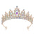 Women's Shiny Crown Alloy Inlay Gem Rhinestones Crown