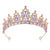 Women's Shiny Crown Alloy Inlay Gem Rhinestones Crown