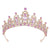 Women's Shiny Crown Alloy Inlay Gem Rhinestones Crown