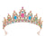 Women's Shiny Crown Alloy Inlay Gem Rhinestones Crown